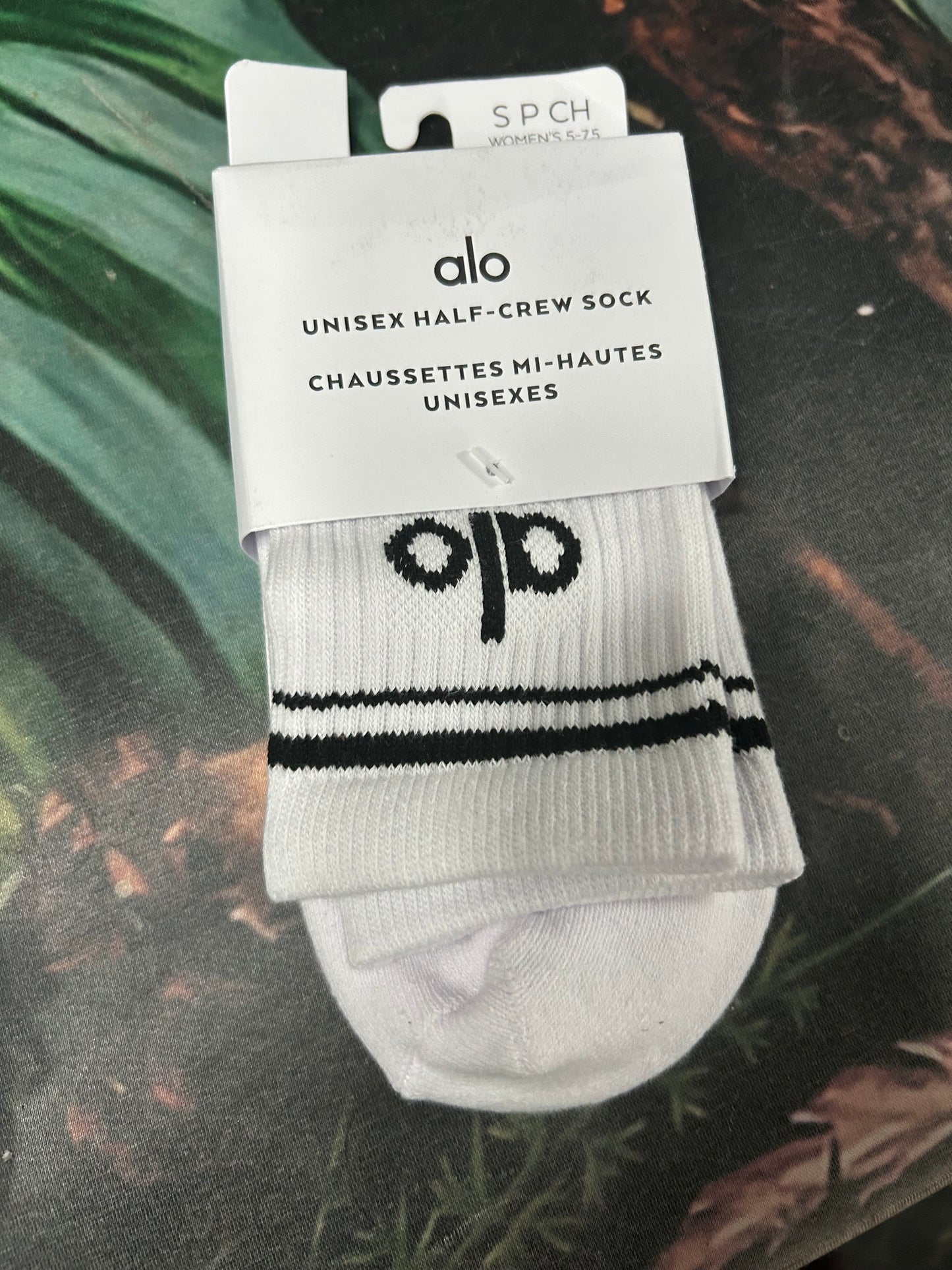 Black & white Alo socks